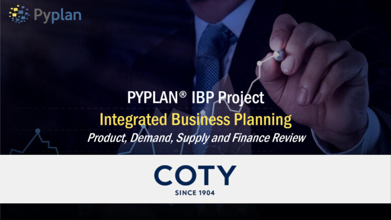 Coty: Pyplan IBP Project - Integrated Business Planning | G7 Tech Services